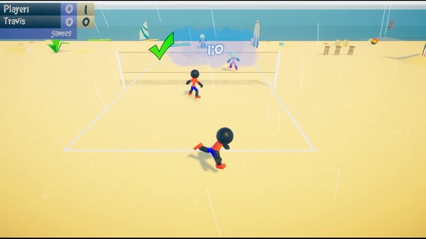 Stickman Beach Volleyball DELUXE screenshot thumbnail video