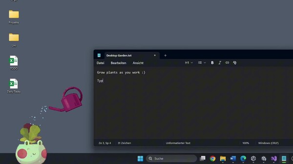 Desktop Garden Trailer