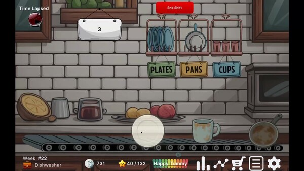 Mini-game: Dishwashing