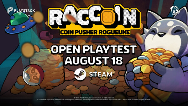 Raccoin Gameplay Video video thumbnail for RACCOIN: Coin Pusher Roguelike