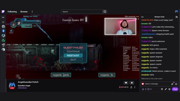 Angel Guardian Twitch mode