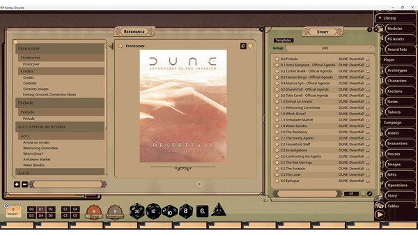 Fantasy Grounds - Dune: Desertfall Adventure