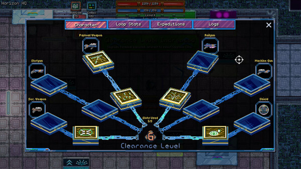 Clearance Levels & Upgrade Cores