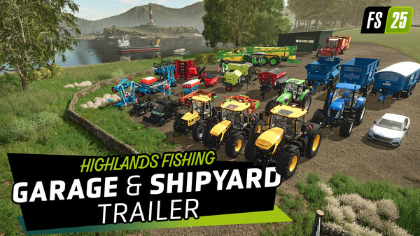 FS25: Highlands Fishing Garage & Shipyard Trailer