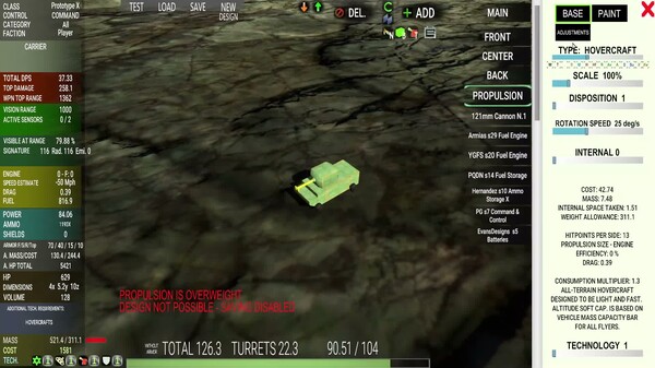 Plane and ship in designer