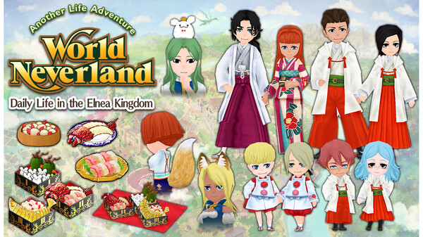 DLC020_Hlts_en video thumbnail for Wa-Style New Year Set - WorldNeverland - Daily Life in the Elnea Kingdom - Another Life Adventure