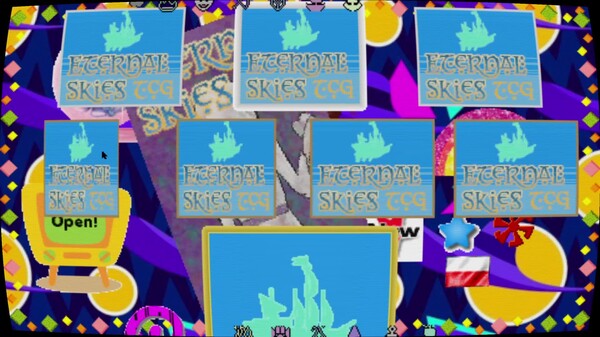 Card pack opening screen