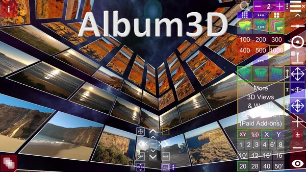 Album3D - Game-like Photo Experience - Cylinder and Rectangle Views 