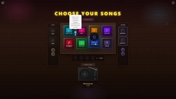 Choose Your Song Menu