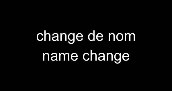 Perfore démo changement de nom