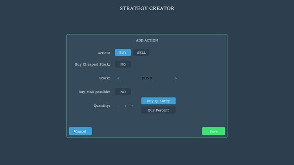 Strategy Creator Example