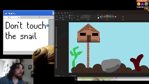 不死身のカタツムリを題材にしたゲームを作っています