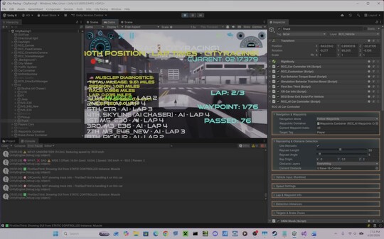 City-Racing AI Driving The F1 And Learning