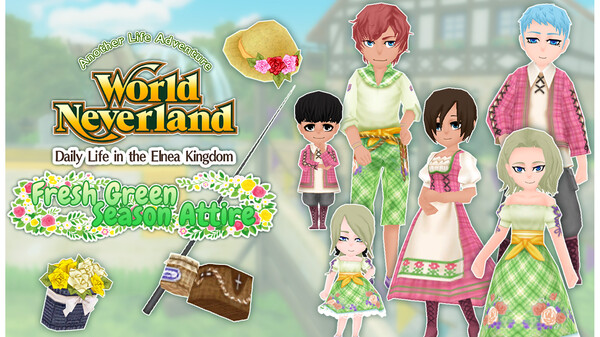 DLC031_Hlts_en video thumbnail for Fresh Green Season Attire - WorldNeverland - Daily Life in the Elnea Kingdom - Another Life Adventure