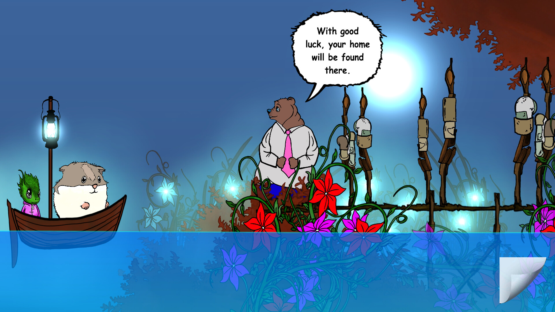 Visual novel for the kids: Lumi And Baby - Hamster And Baby Dragon screenshot 10