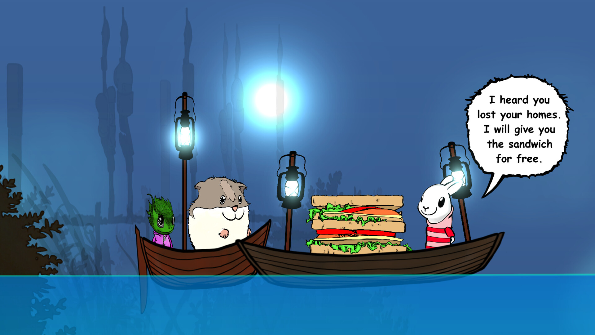 Visual novel for the kids: Lumi And Baby - Hamster And Baby Dragon screenshot 9
