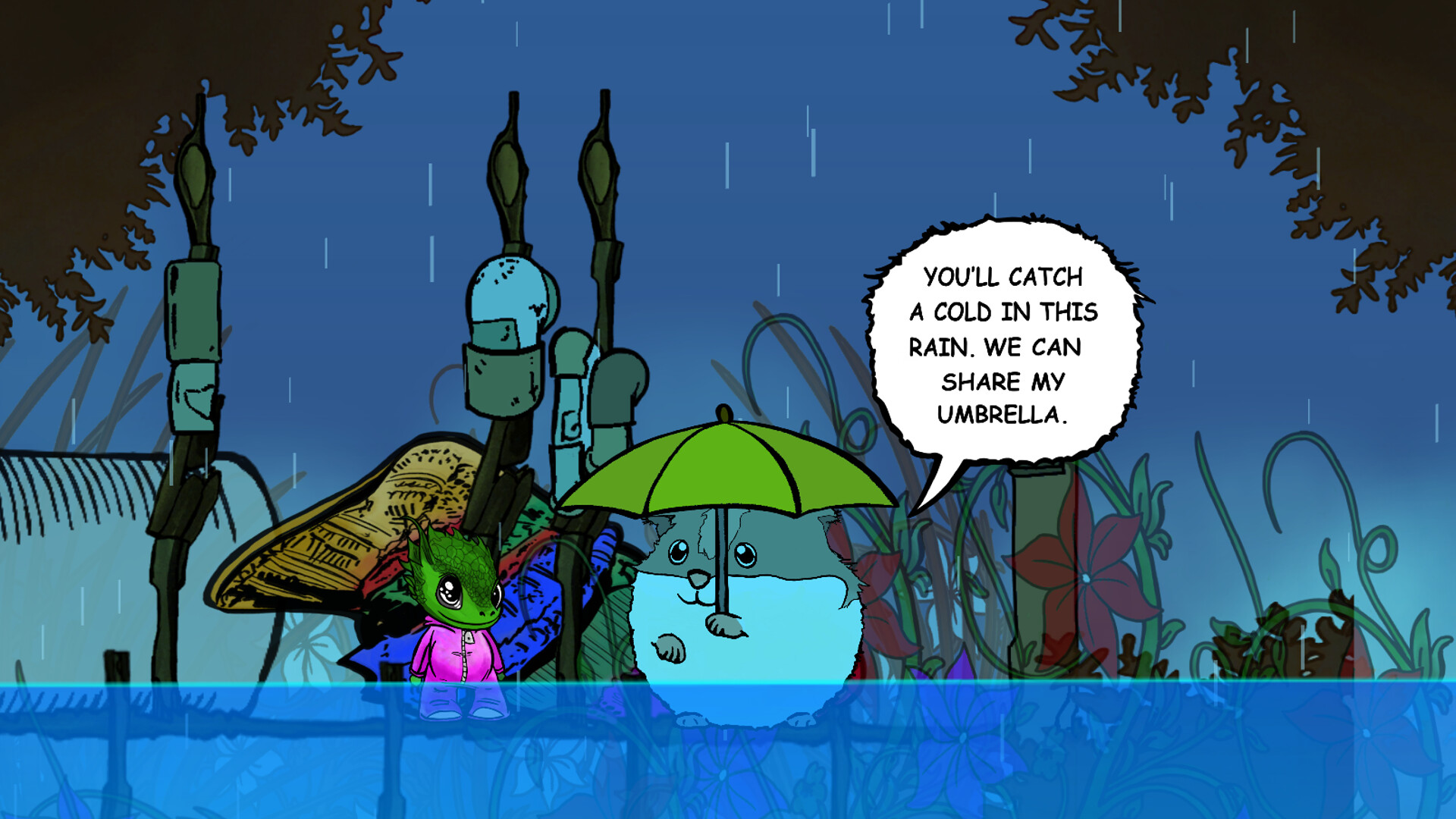 Visual novel for the kids: Lumi And Baby - Hamster And Baby Dragon screenshot 12