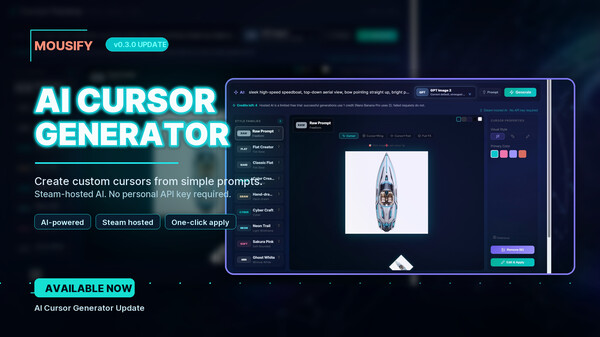 Mousify — ai cursor generator update thumbnail