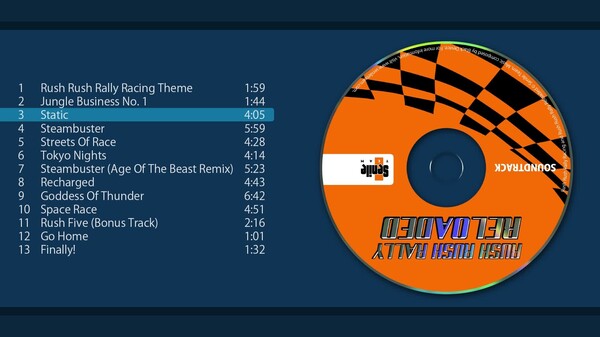 Soundtrack preview video thumbnail for Rush Rush Rally Reloaded Soundtrack
