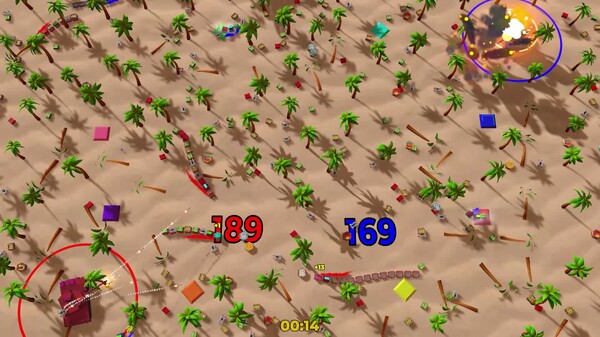 Tank 4vs4 Desert AirStrike video thumbnail for SharedScreen Wagons 2: Disasters