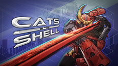Cats In The Shell - poster game dengan pilot kucing dan mecha
