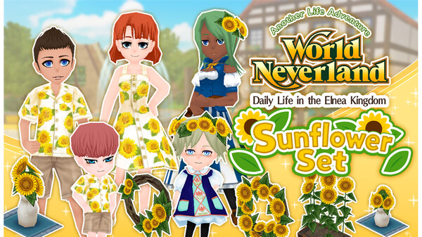 DLC037_Hlts_en video thumbnail for Sunflower Set - WorldNeverland - Daily Life in the Elnea Kingdom - Another Life Adventure