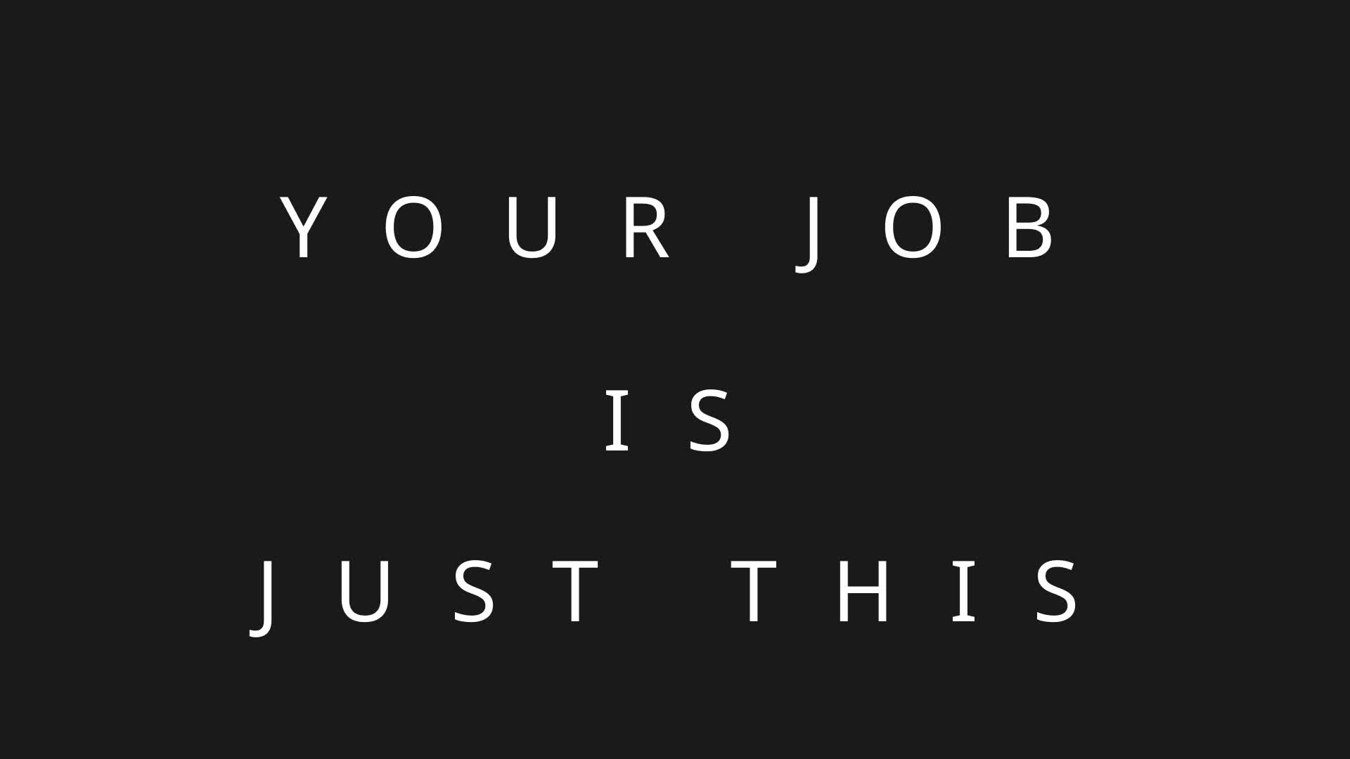your job