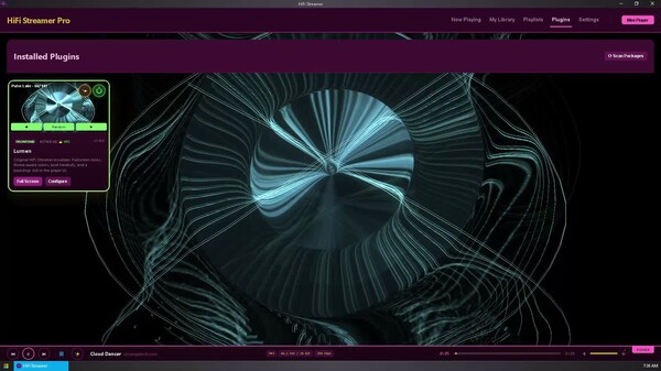 English video thumbnail for HiFi Streamer Pro - Lumen Visualizer Plugin