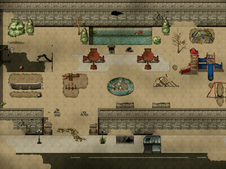 Screenshot z RPG Maker MV - KR Urban Decay Tileset