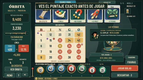 ÓRBITA: Bingo roguelite
