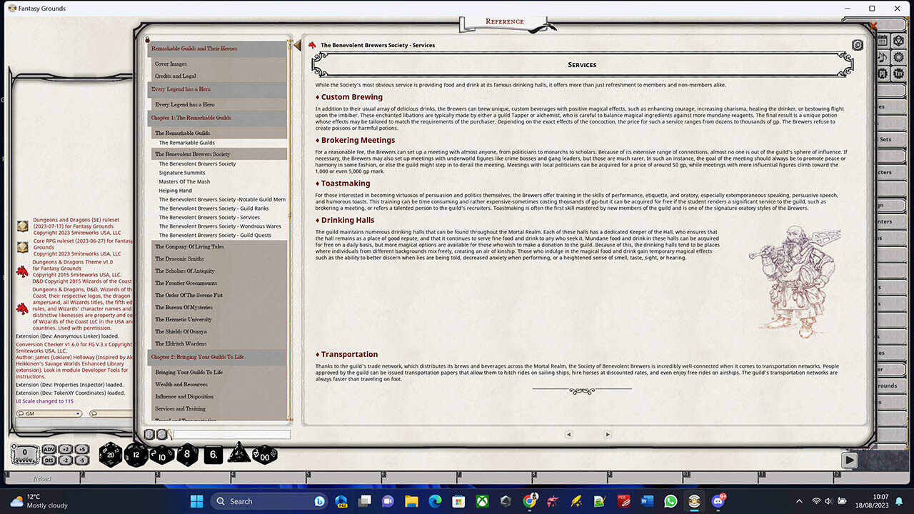 Fantasy Grounds - Remarkable Guilds & Their Heroes Featured Screenshot #1
