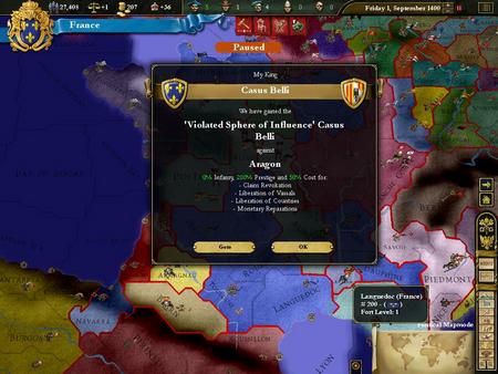 Europa Universalis III - Heir to the Throne (DLC) screenshot 12