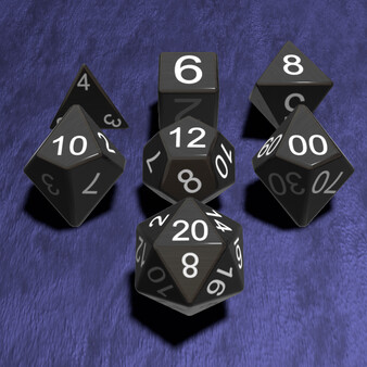 True Dice Roller - Gunmetal Dice