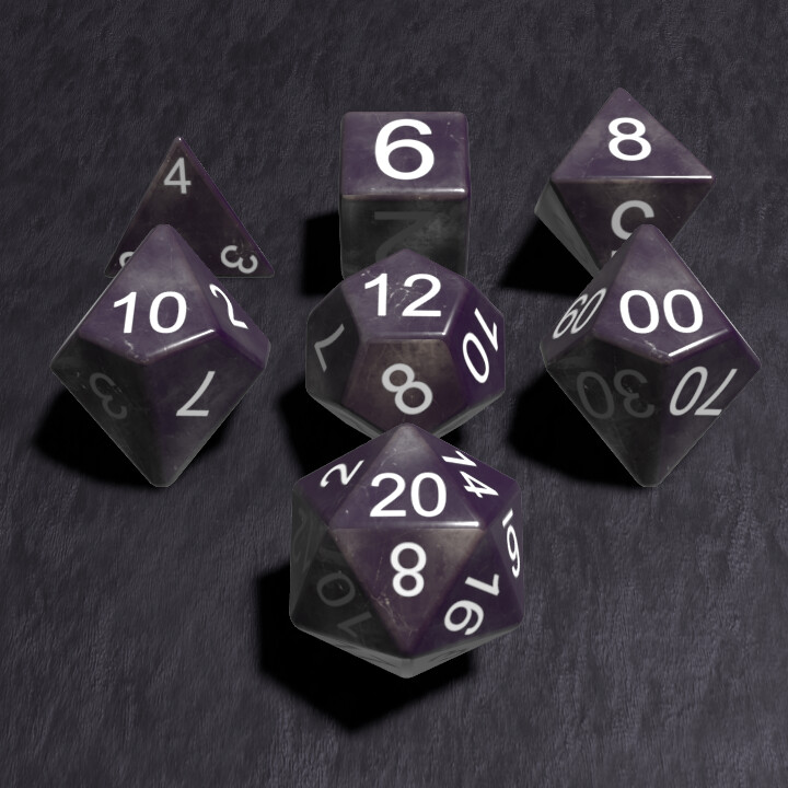 True Dice Roller - Polished Obsidian Stone Dice Featured Screenshot #1
