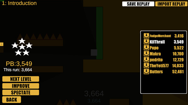 Screenshot z Pixel Dash