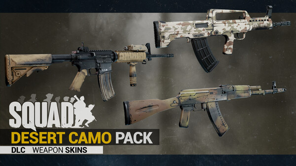 Squad Weapon Skins - Desert Camo Pack — скриншот 1