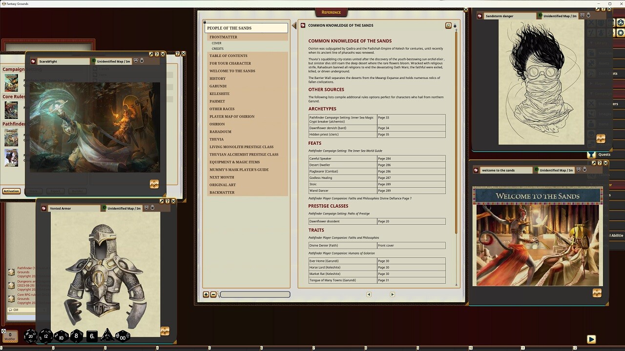 Fantasy Grounds - Pathfinder RPG - Pathfinder Companion: People of the Sandsのスクリーンショット 1