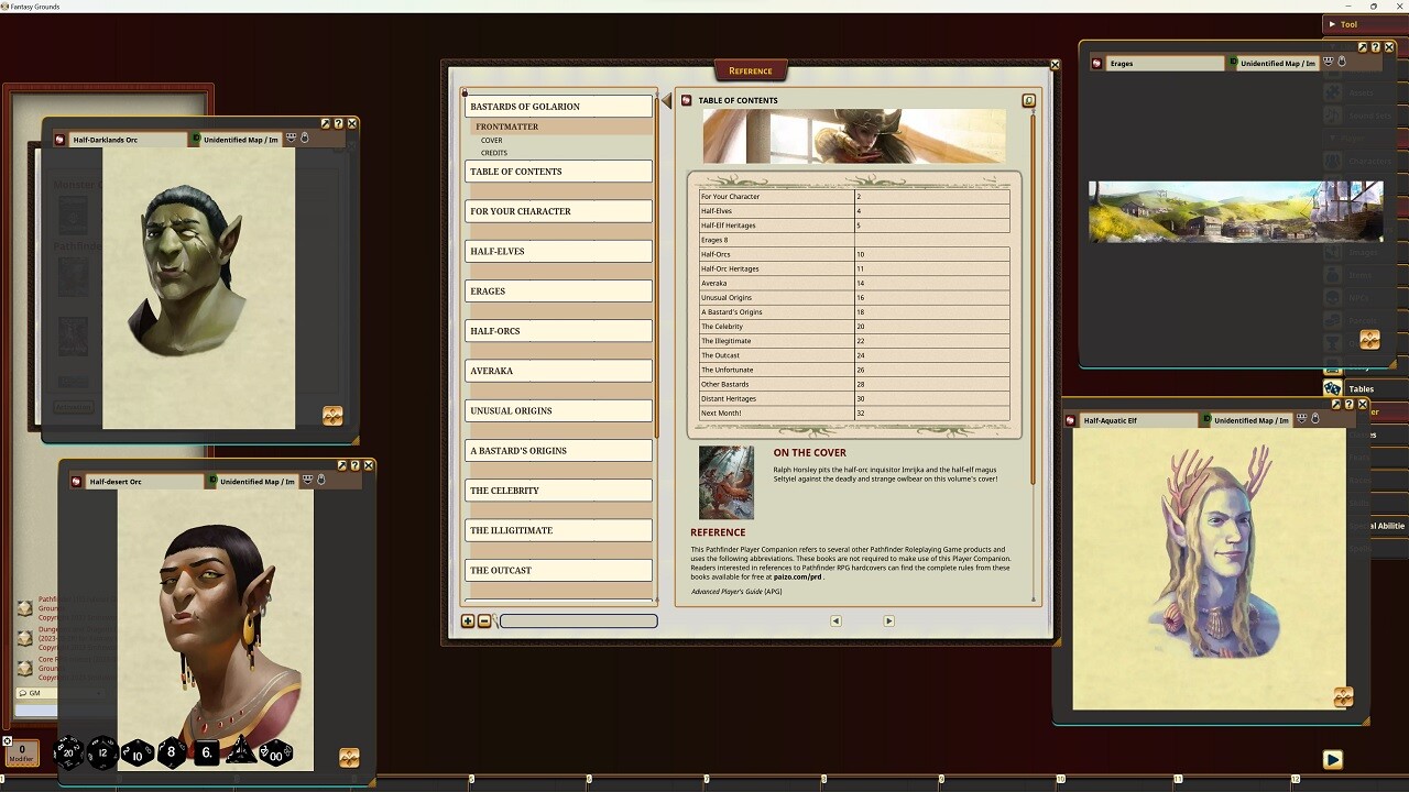 Fantasy Grounds - Pathfinder RPG - Pathfinder Companion: Bastards of Golarionのスクリーンショット 1