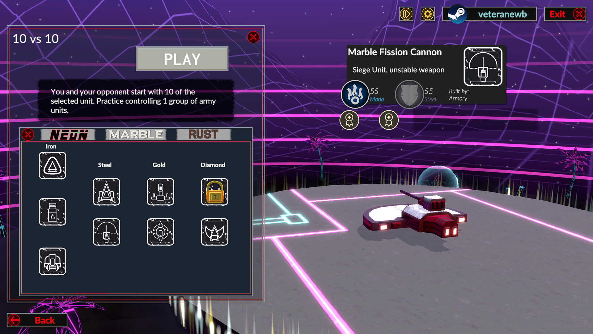 Neon Marble Rust screenshot #10