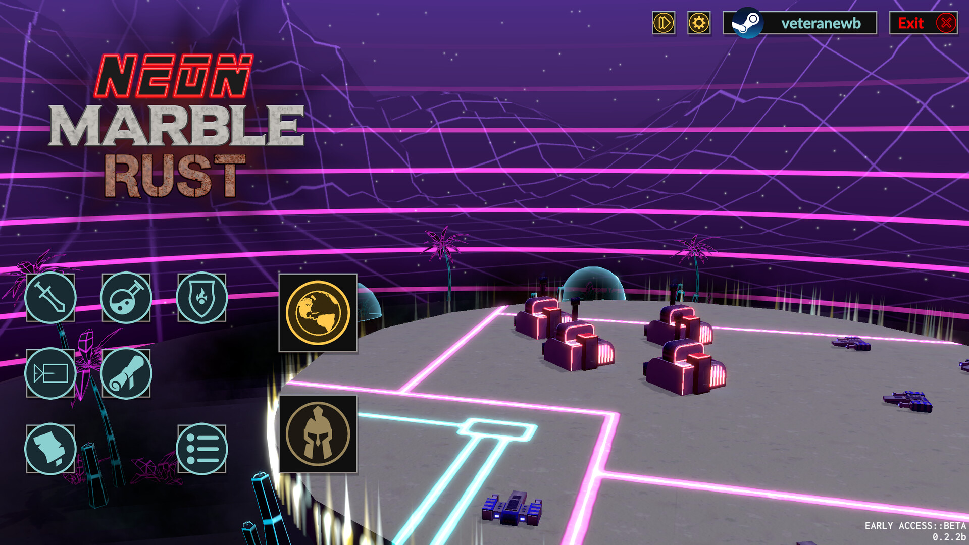 Neon Marble Rust screenshot #8