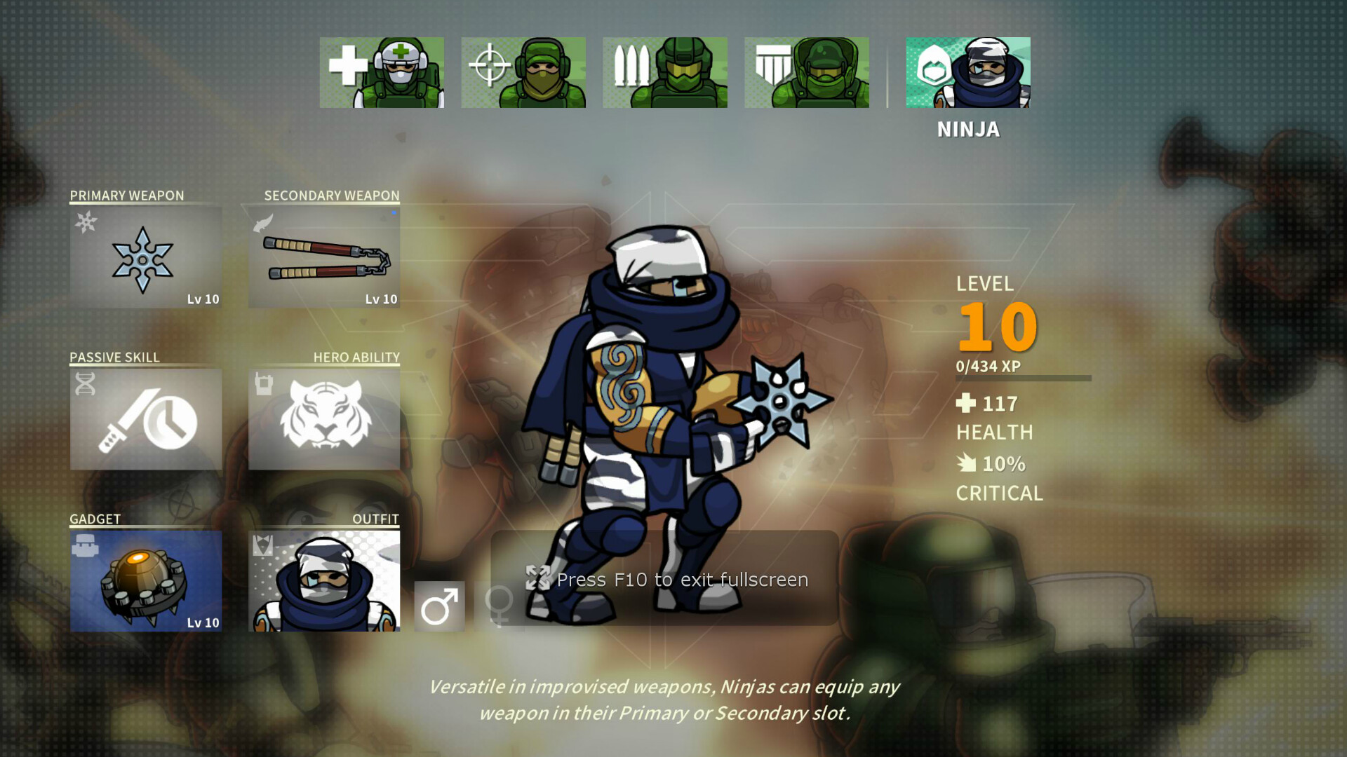 Strike Force Heroes Ninja Class Featured Screenshot #1