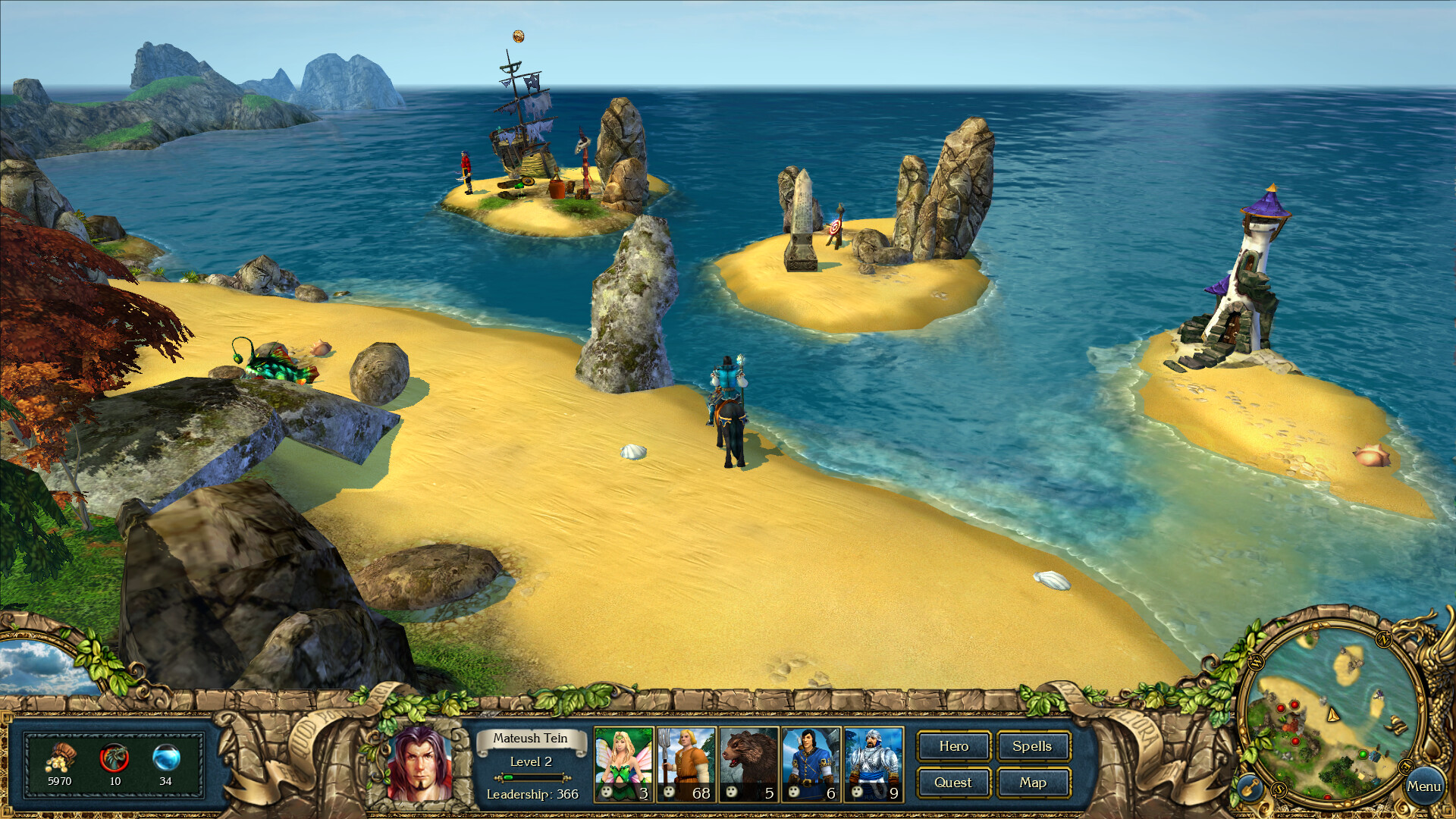 Screenshot de King's Bounty: The Legend