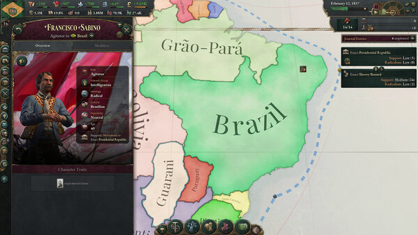 Screenshot z Victoria 3: Colossus of the South - Region Pack