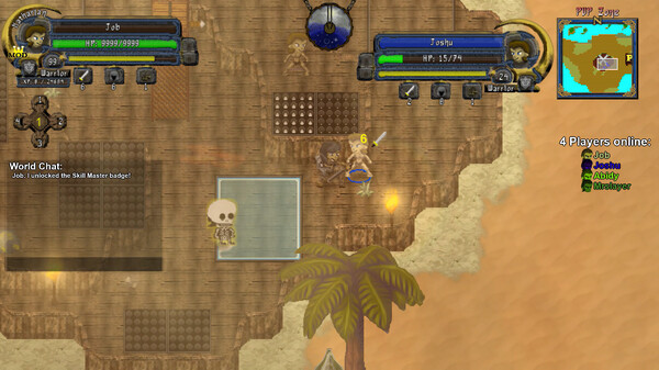 Swords & Crystals game for Linux 1