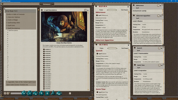 Screenshot z Fantasy Grounds - Deep Magic Volume 1