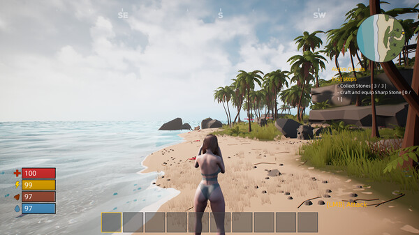 Screenshot of I Am Zombie gameplay showing in-action mechanics