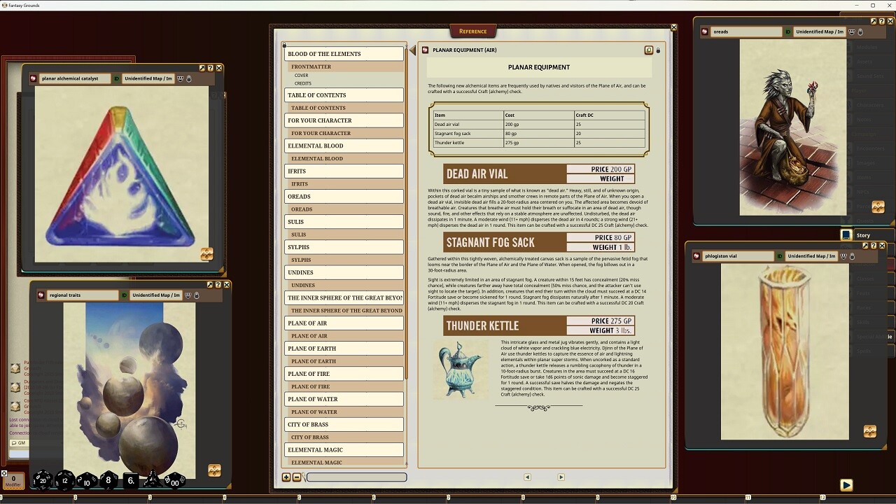 Fantasy Grounds - Pathfinder RPG - Pathfinder Companion: Blood of the Elementsのスクリーンショット 1