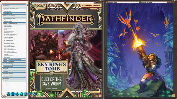Fantasy Grounds - Pathfinder 2 RPG - Sky King's Tomb AP 2: Cult of the Cave Worm