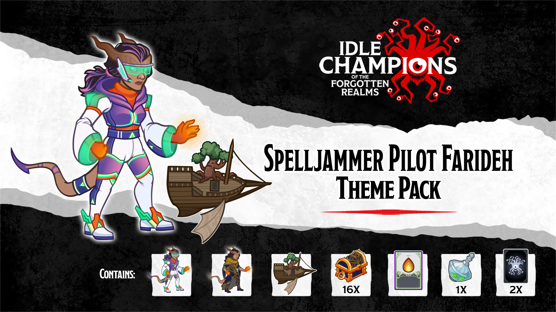 Idle Champions - Spelljammer Pilot Farideh Theme Pack Featured Screenshot #1