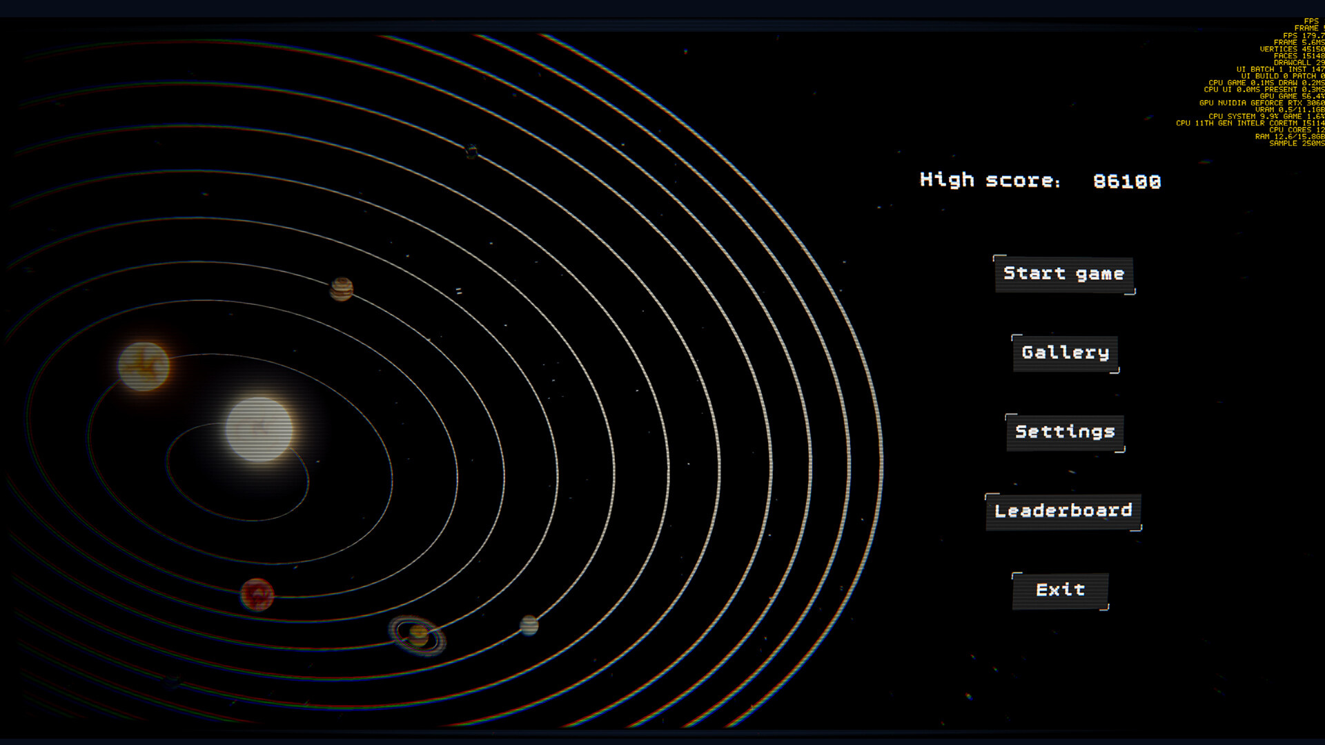 Gravity well screenshot 1